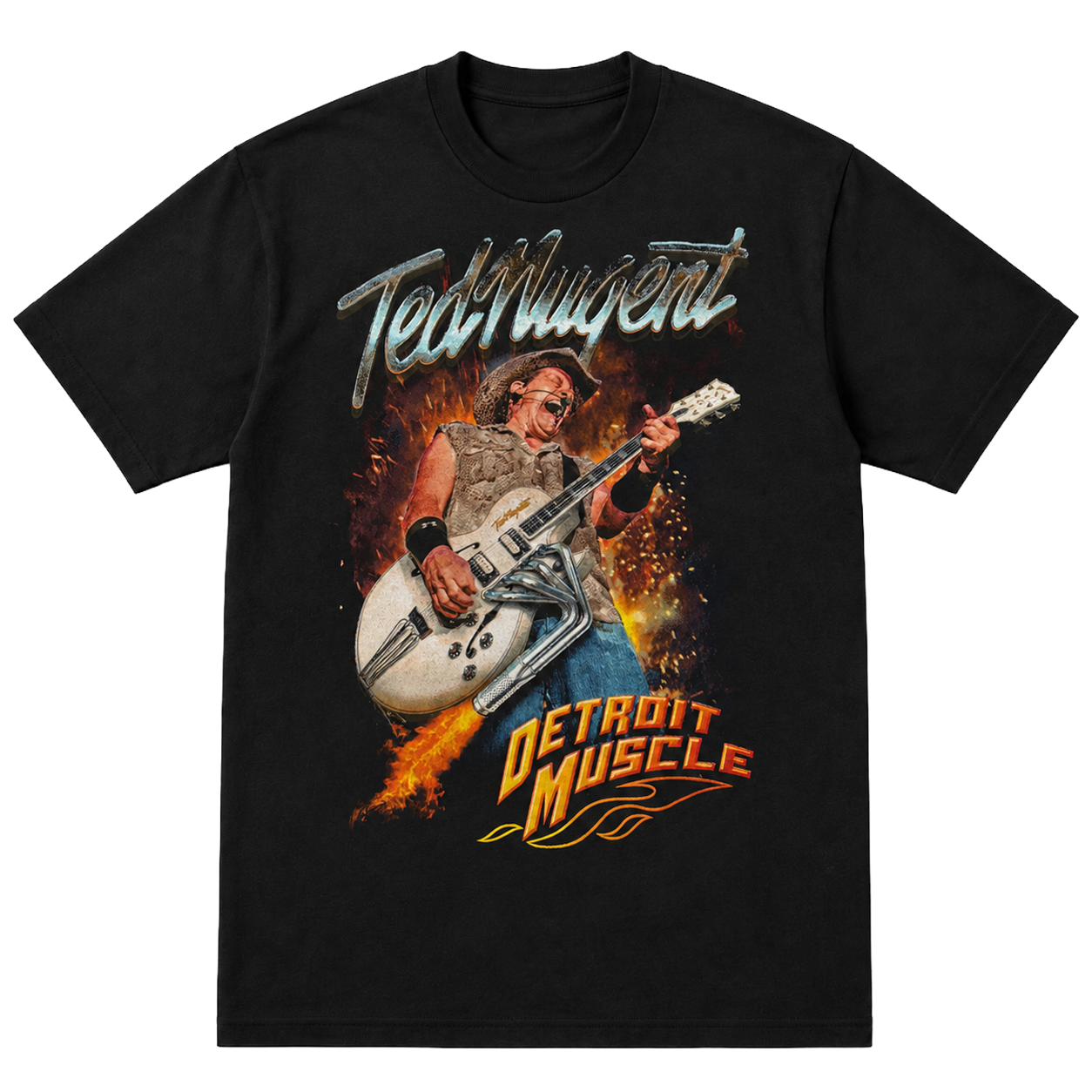 Detroit Muscle Fire 2022 Tour - T-Shirt – Ted Nugent