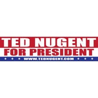TED NUGENT FOR PRESIDENT STICKERdecal ar15 magpul pmag 2nd amendment